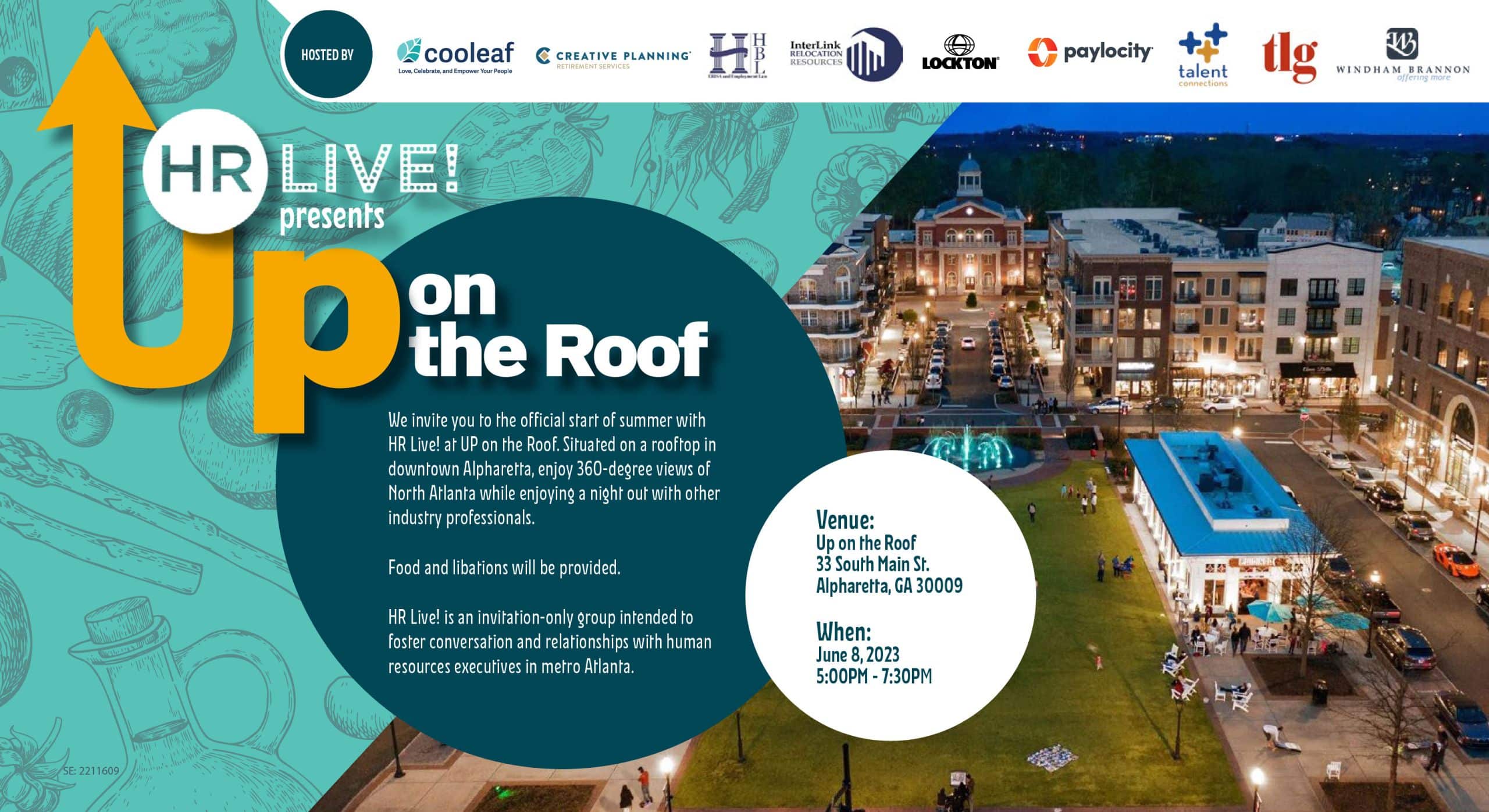 HR Live! Up on the Roof Invitation