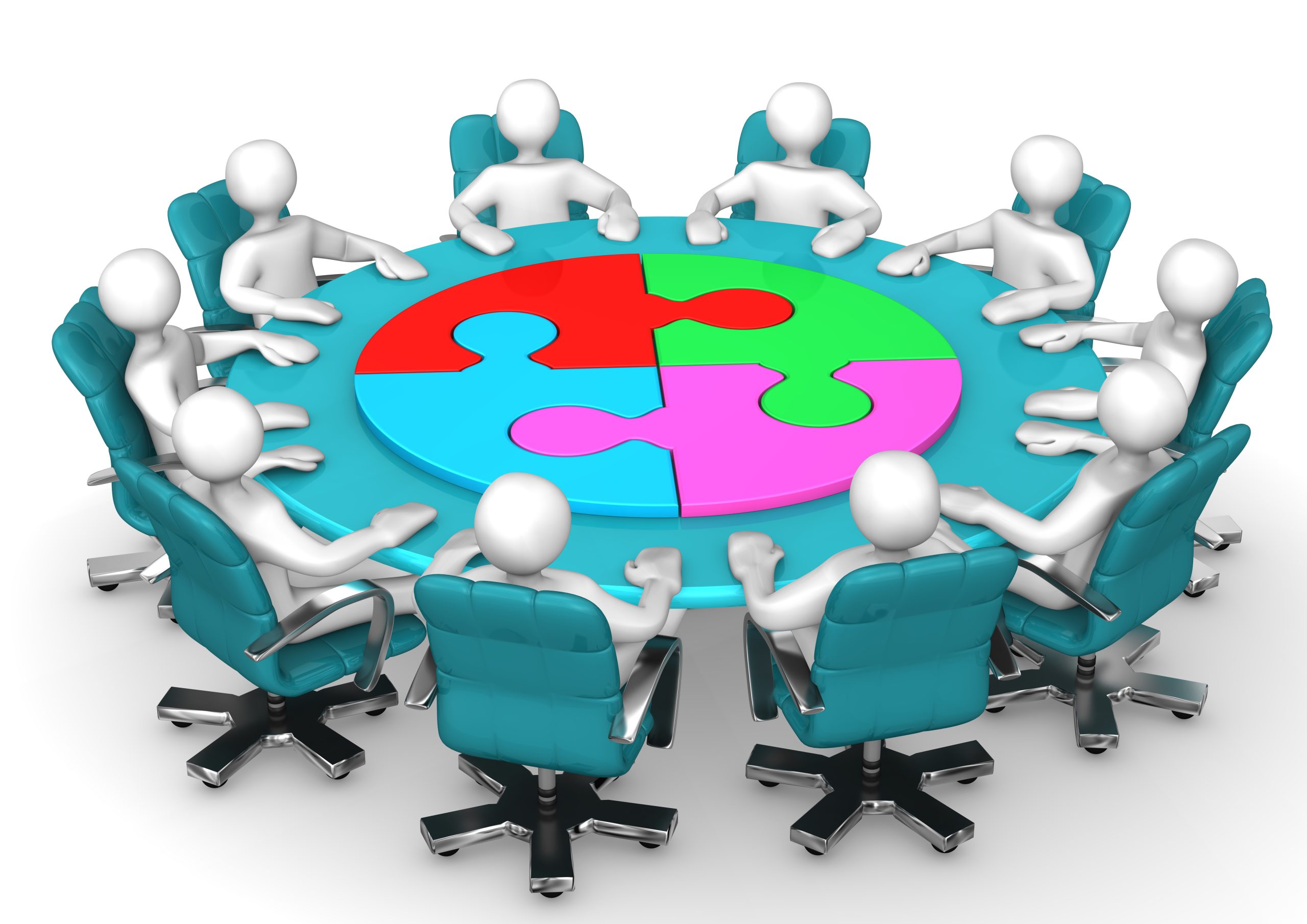 Manikins Meeting Circle Puzzle